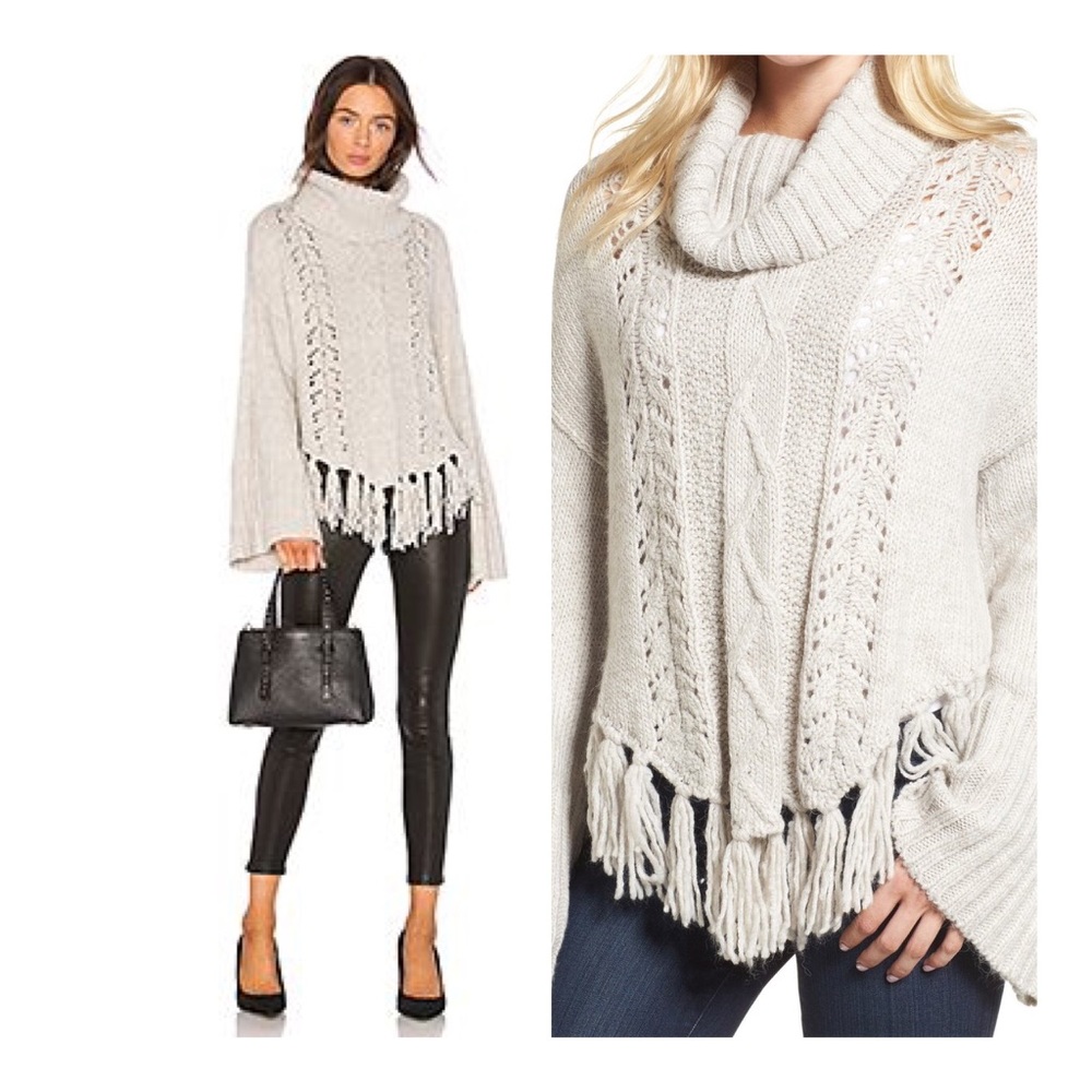 Nordstrom fringe boho sweater